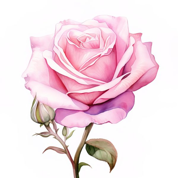 Watercolor Pink Roses Digital Paper: DIY Crafts & Scrapbooking (Digital Download) — image 7