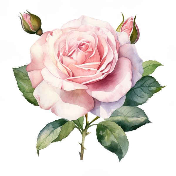 Watercolor Pink Roses Digital Paper: DIY Crafts & Scrapbooking (Digital Download) — image 10