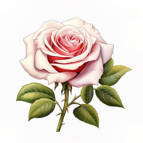 Watercolor White Roses Clipart: Elegant Floral Bouquet (JPG, PNG) — image 2