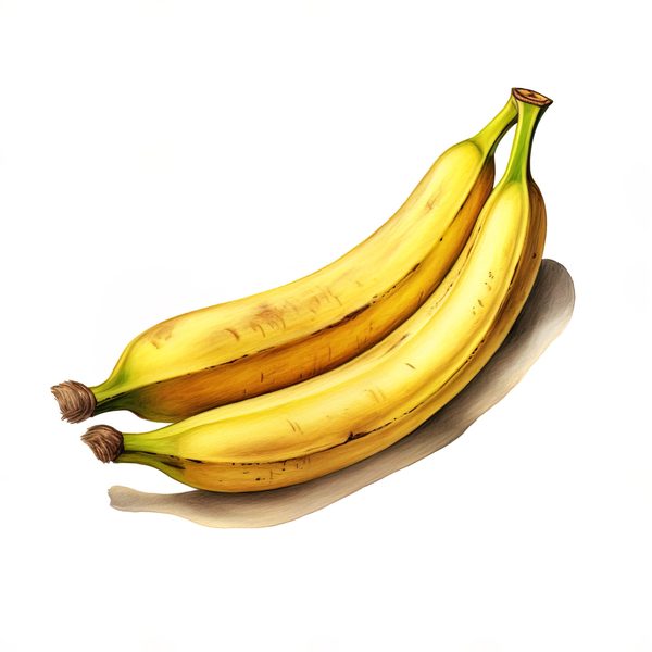 Watercolor Banana Clipart: Fruit Basket PNG, Commercial Use (Digital Download) — image 3