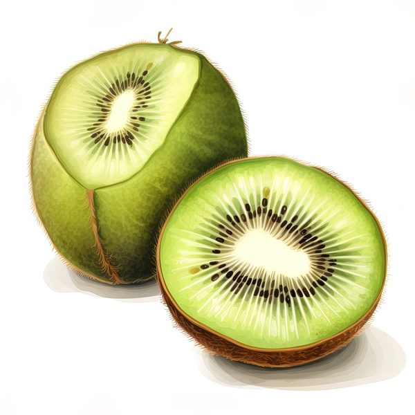 Kiwi Drink Watercolor Clipart: Tropical Fruit Illustrations (PNG, JPG) — image 5