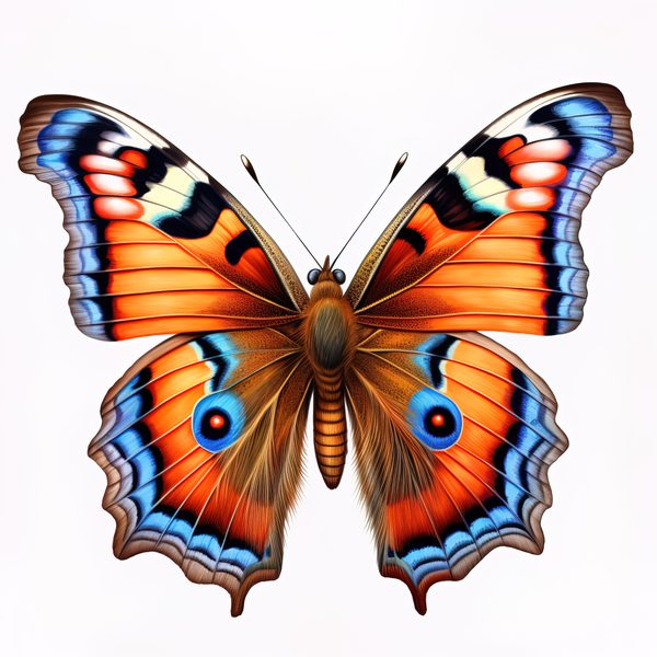 Watercolor Butterfly Clipart: Thistle Art, DIY Graphics (JPG, PNG) — image 2