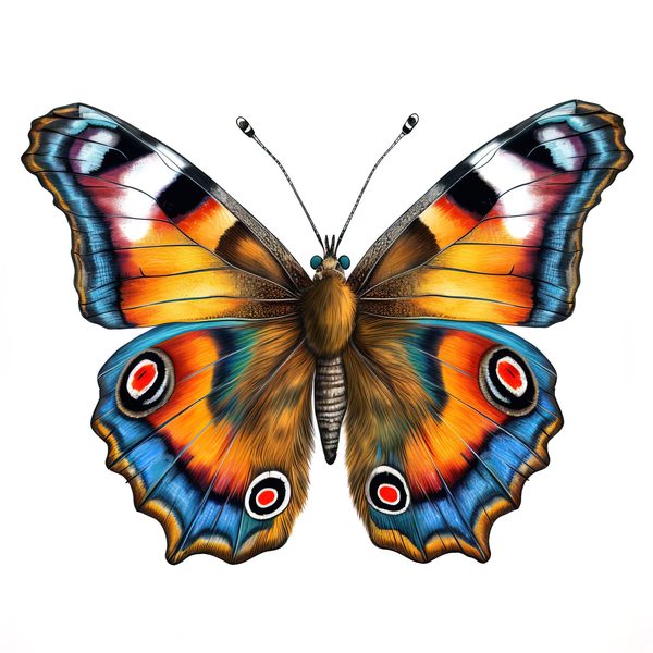 Watercolor Butterfly Clipart: Thistle Art, DIY Graphics (JPG, PNG) — image 3