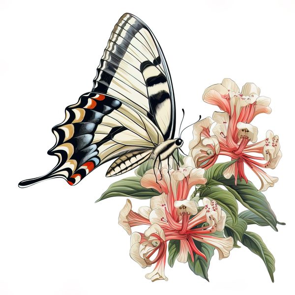 Swallowtail Butterfly Watercolor Clipart: 10 JPG PNG Graphics (Commercial Use) — image 2