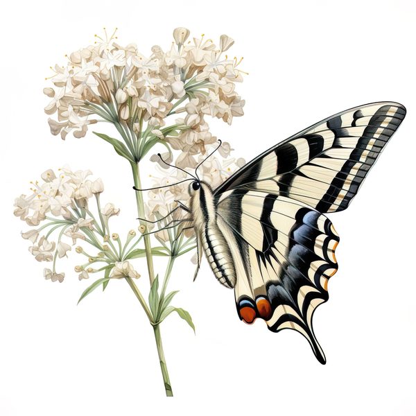 Swallowtail Butterfly Watercolor Clipart: 10 JPG PNG Graphics (Commercial Use) — image 9