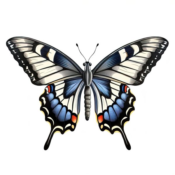 Swallowtail Butterfly Watercolor Clipart: 10 JPG PNG Graphics (Commercial Use) — image 13