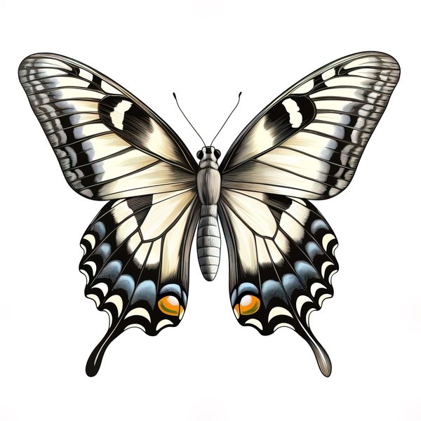 Swallowtail Butterfly Watercolor Clipart: 10 JPG PNG Graphics (Commercial Use) — image 14
