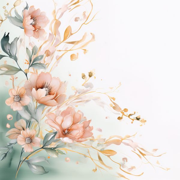 Dream Blush Floral Digital Paper: Watercolor Flower Graphics (JPG, 300 DPI) — image 2