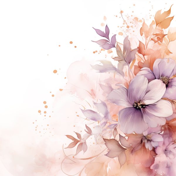 Terracotta Blooms Digital Paper: Watercolor Floral Graphics (300 DPI JPG) — image 6
