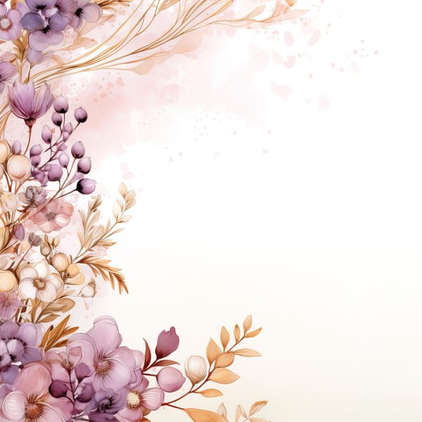 Terracotta Blooms Digital Paper: Watercolor Floral Graphics (300 DPI JPG) — image 9