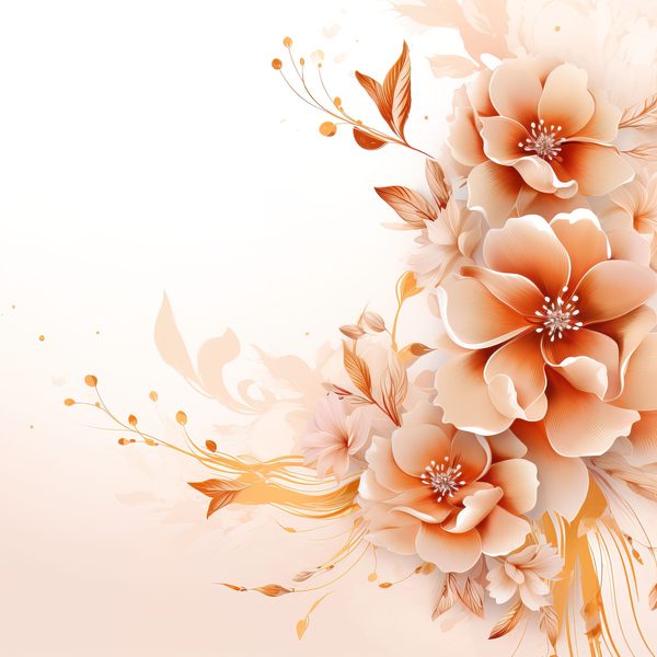 Terracotta Blooms Digital Paper: Watercolor Floral Graphics (300 DPI JPG) — image 10