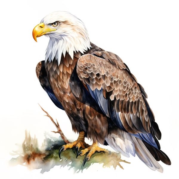 National Bald Eagle Clipart: US Patriotic Bird Symbol PNG, Art Printable (Commercial Use) — image 1