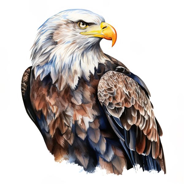 National Bald Eagle Clipart: US Patriotic Bird Symbol PNG, Art Printable (Commercial Use) — image 4