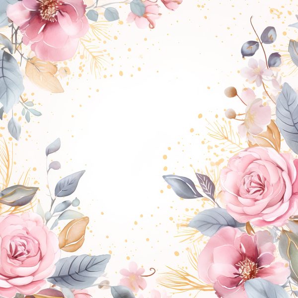 Pastel Pink Roses Digital Paper: Watercolor Floral Graphics (300 DPI JPG) — image 9
