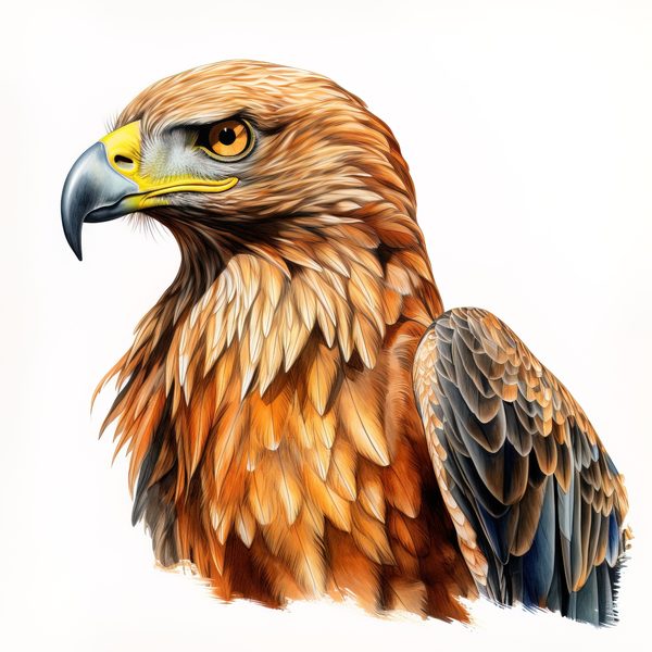 Watercolor Golden Eagle Clipart: Patriotic Bird Art (JPG, PNG Digital Download) — image 10