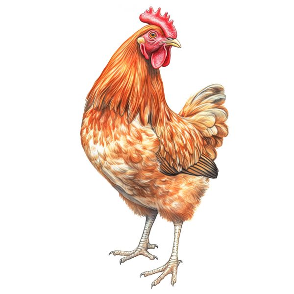 Watercolor Rooster Clipart: Farmhouse Rustic PNG JPG (Digital Download) — image 11