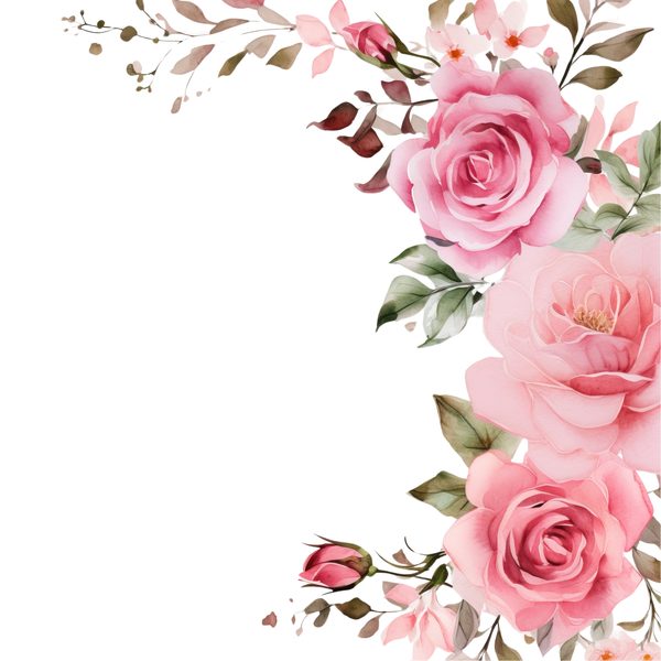 Watercolor Rose Clipart Bundle: Boho Floral PNGs (Commercial Use) — image 4