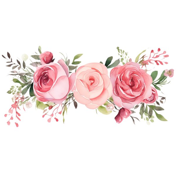 Watercolor Rose Clipart Bundle: Boho Floral PNGs (Commercial Use) — image 6