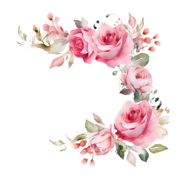 Watercolor Rose Clipart Bundle: Boho Floral PNGs (Commercial Use) — image 14