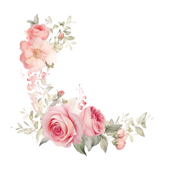 Watercolor Rose Clipart Bundle: Boho Floral PNGs (Commercial Use) — image 21