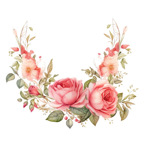Watercolor Rose Clipart Bundle: Boho Floral PNGs (Commercial Use) — image 24
