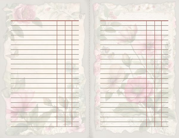 Rosy Pink Floral Watercolor Digital Paper Kit: Printable Papers, Cards, Tags, Ephemera — image 35
