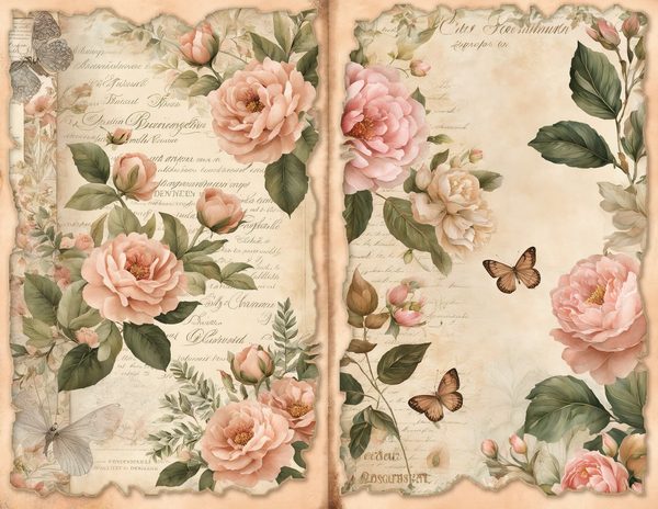 Fairyland Watercolor Digital Paper Kit: Printable Papers, Cards, Tags, Ephemera - Commercial Use — image 1
