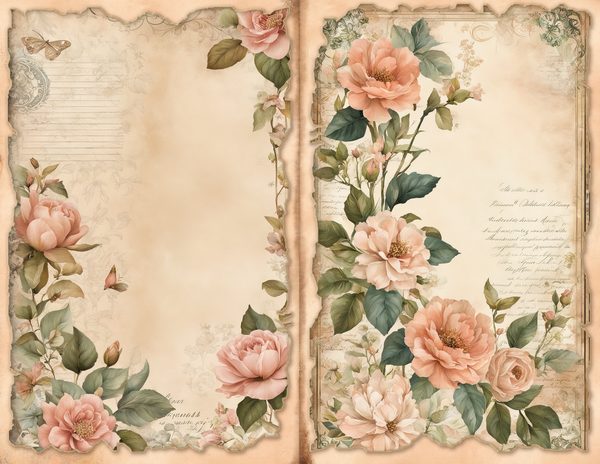 Fairyland Watercolor Digital Paper Kit: Printable Papers, Cards, Tags, Ephemera - Commercial Use — image 2