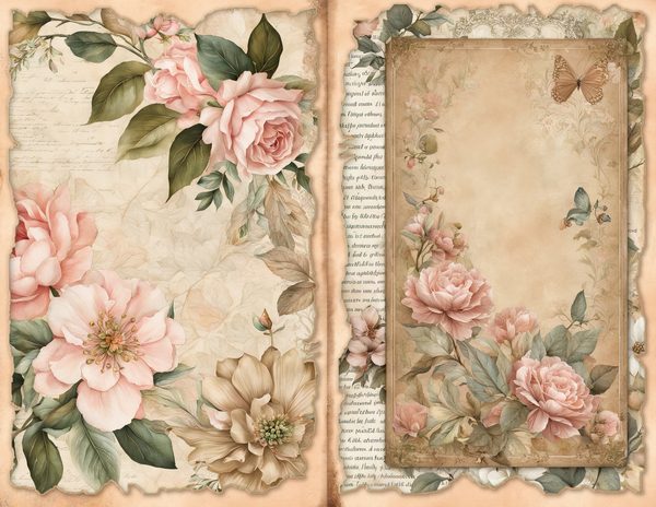 Fairyland Watercolor Digital Paper Kit: Printable Papers, Cards, Tags, Ephemera - Commercial Use — image 3