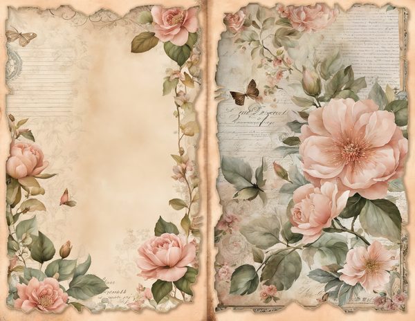 Fairyland Watercolor Digital Paper Kit: Printable Papers, Cards, Tags, Ephemera - Commercial Use — image 5
