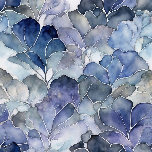 Periwinkle Haze Floral Digital Paper: Watercolor Backgrounds (10 JPGs) — image 3
