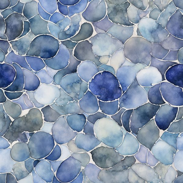 Periwinkle Haze Floral Digital Paper: Watercolor Backgrounds (10 JPGs) — image 9
