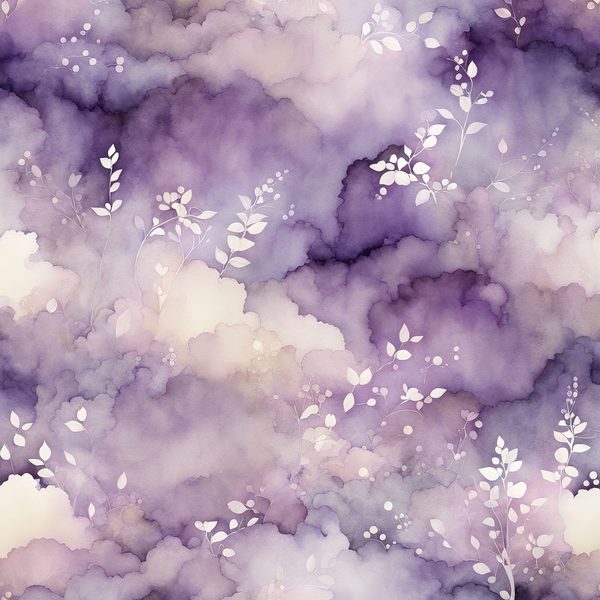 Lilac Lullaby Floral Digital Paper Set: Watercolor Backgrounds (10 JPGs) — image 1
