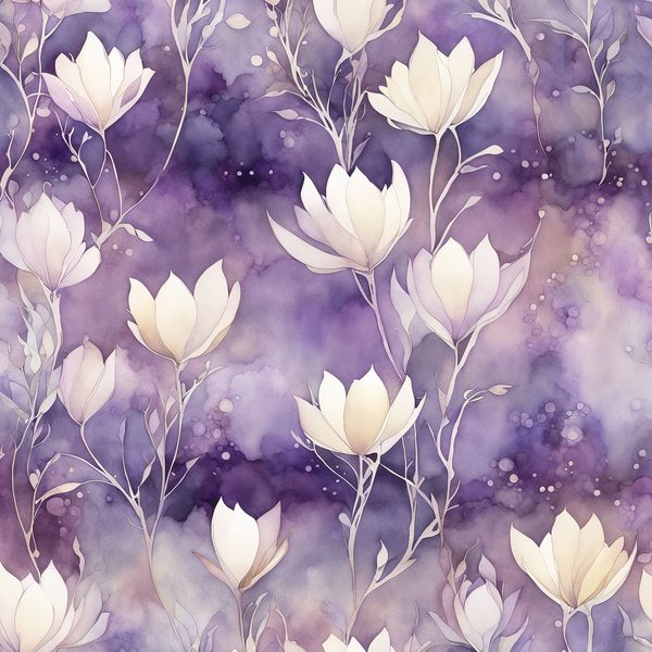 Lilac Lullaby Floral Digital Paper Set: Watercolor Backgrounds (10 JPGs) — image 3