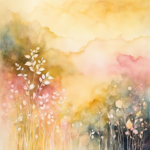 Sunlit Blush Floral Watercolor Digital Paper Set (10 JPGs) — image 4