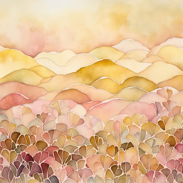 Sunlit Blush Floral Watercolor Digital Paper Set (10 JPGs) — image 10