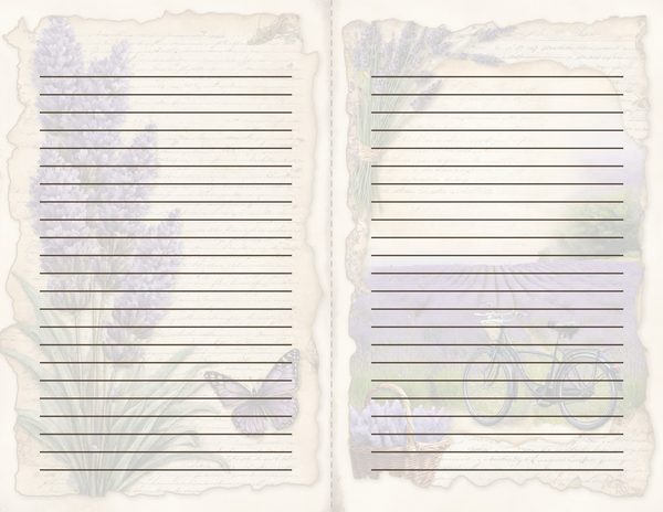 Vintage Lavender Fields Watercolor Digital Paper Kit: Printable Papers, Cards, Tags, Ephemera — image 31