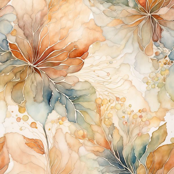 Terracotta Floral Digital Paper Set: Bohemian Watercolor Backgrounds (10 JPGs) — image 2
