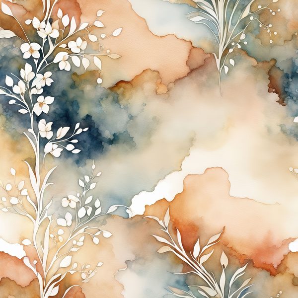 Terracotta Floral Digital Paper Set: Bohemian Watercolor Backgrounds (10 JPGs) — image 4