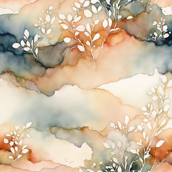 Terracotta Floral Digital Paper Set: Bohemian Watercolor Backgrounds (10 JPGs) — image 5