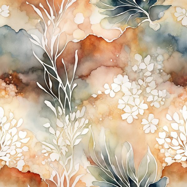 Terracotta Floral Digital Paper Set: Bohemian Watercolor Backgrounds (10 JPGs) — image 6