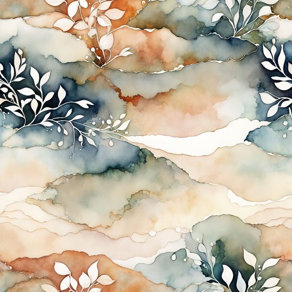 Terracotta Floral Digital Paper Set: Bohemian Watercolor Backgrounds (10 JPGs) — image 7