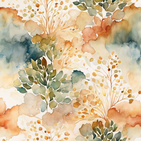 Terracotta Floral Digital Paper Set: Bohemian Watercolor Backgrounds (10 JPGs) — image 11