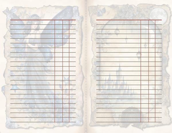 Wolves and Fairies Watercolor Digital Paper Kit: Printable Papers, Cards, Tags, Ephemera — image 35
