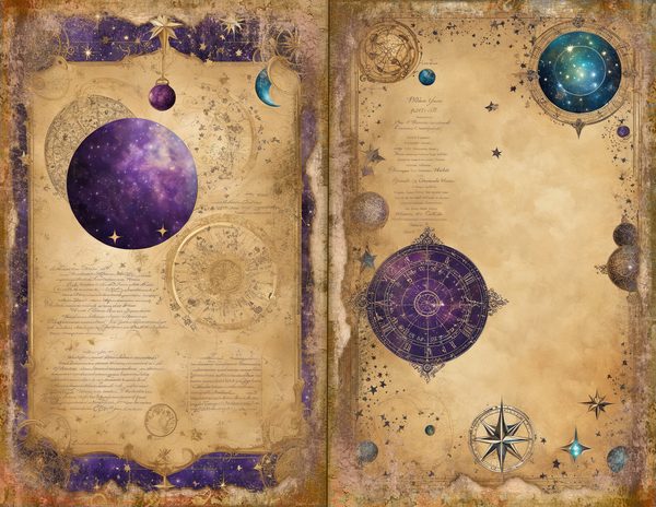 Cosmos Nebula Junk Journal Spreads: Celestial Scrapbook Paper (Digital Download) — image 7