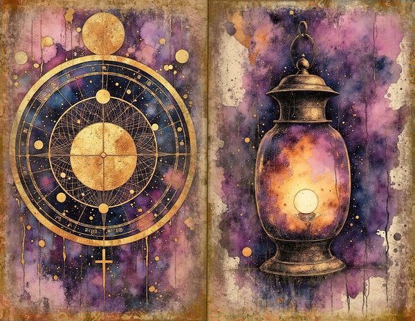 Cosmos Nebula Junk Journal Spreads: Celestial Scrapbook Paper (Digital Download) — image 14