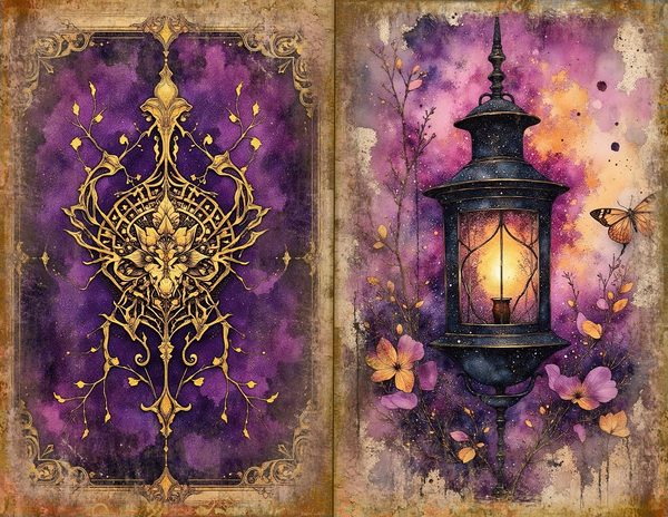 Cosmos Nebula Junk Journal Spreads: Celestial Scrapbook Paper (Digital Download) — image 15