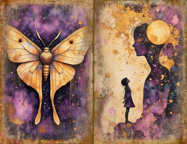 Cosmos Nebula Junk Journal Spreads: Celestial Scrapbook Paper (Digital Download) — image 19