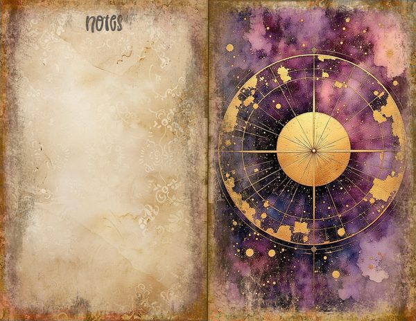 Cosmos Nebula Junk Journal Spreads: Celestial Scrapbook Paper (Digital Download) — image 29