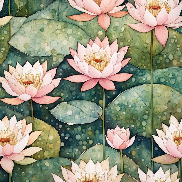 Waterlily Digital Paper Set: Rose & Sage Watercolor Backgrounds (10 JPGs) — image 8